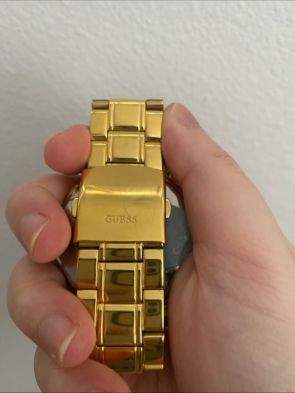Guess Gold Tone Watch with Black Dial - Picture 4 of 5